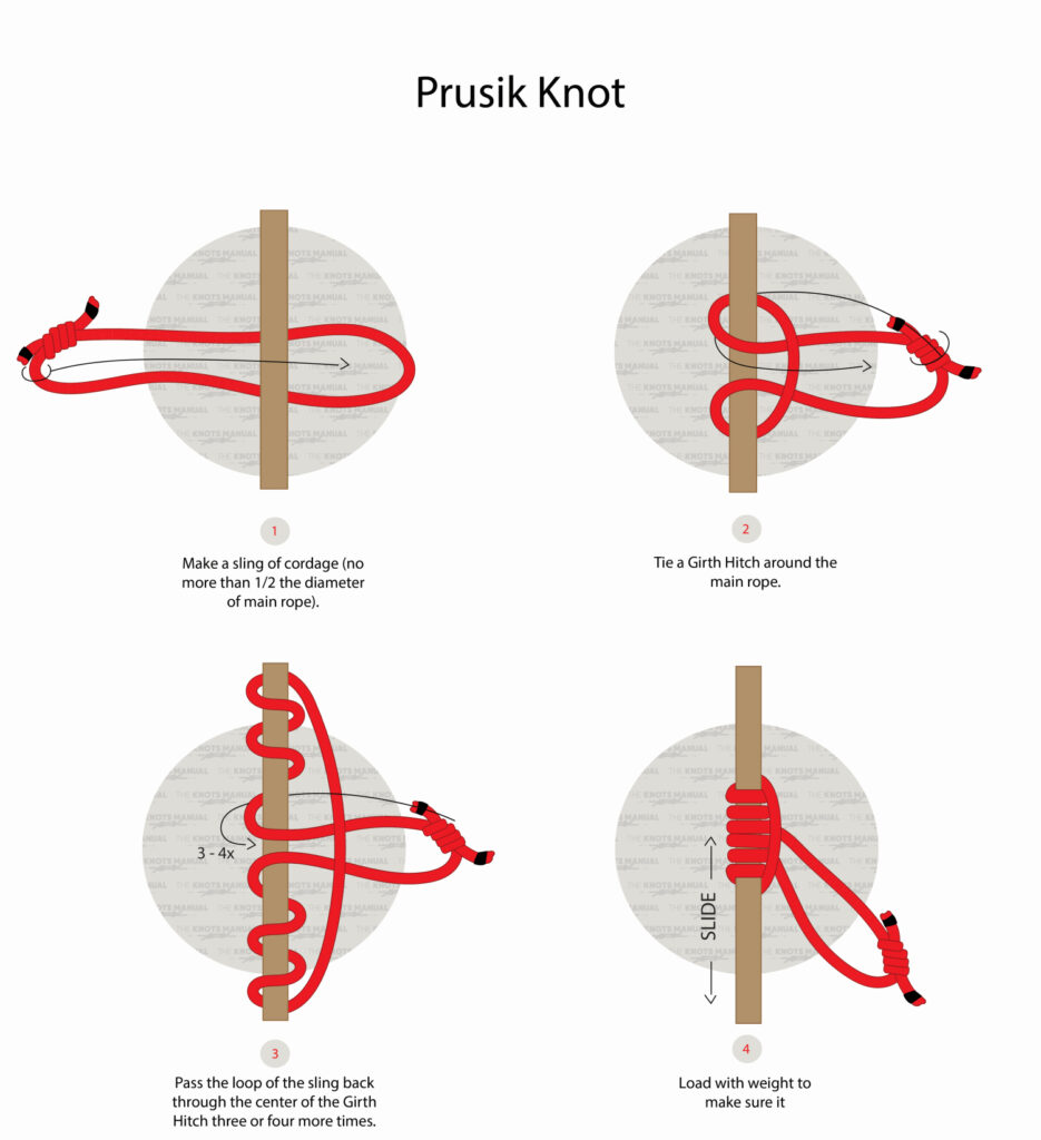 How to Tie a Prusik Knot (Illustrated Guide)