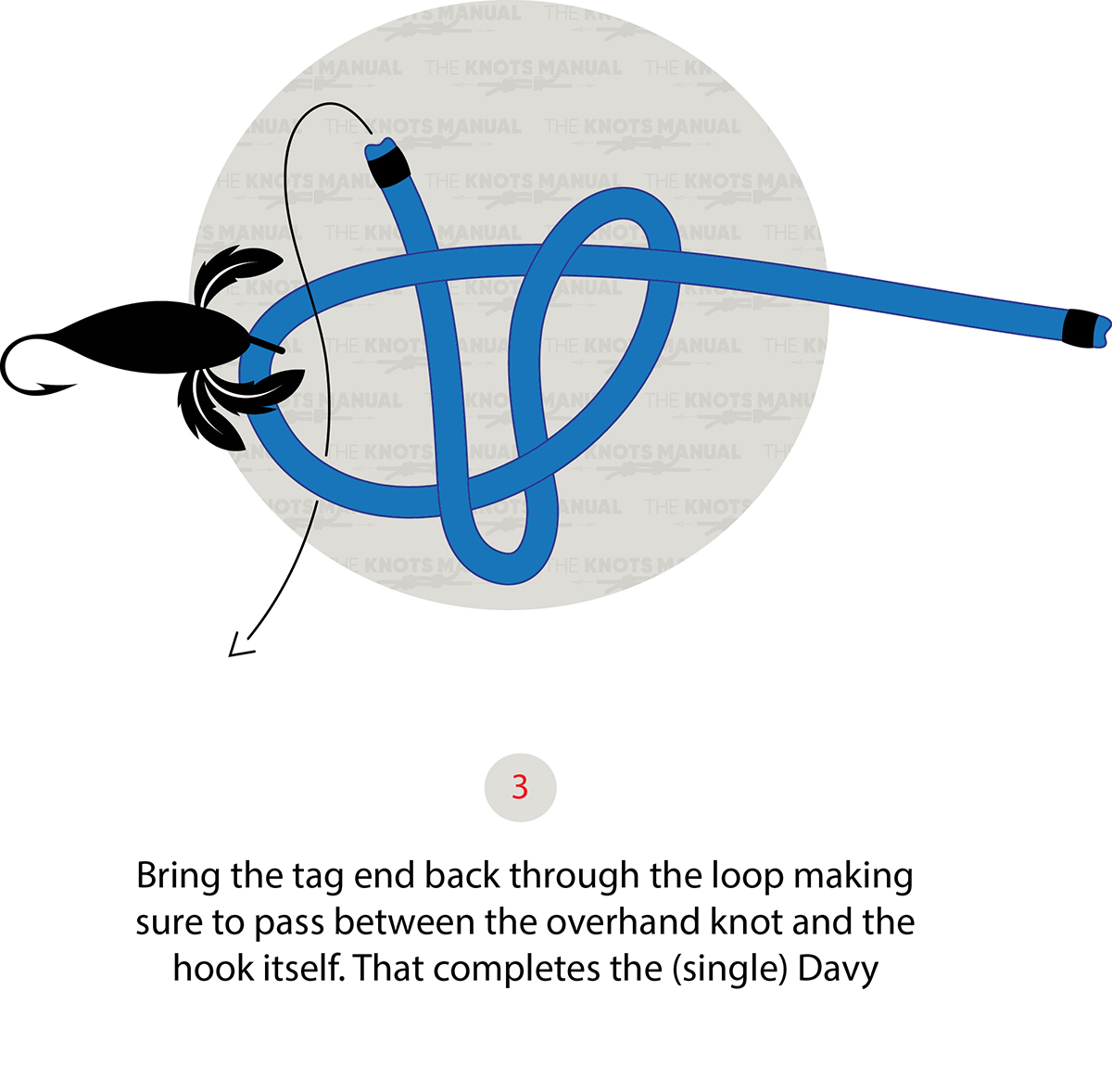 double davy knot step 3