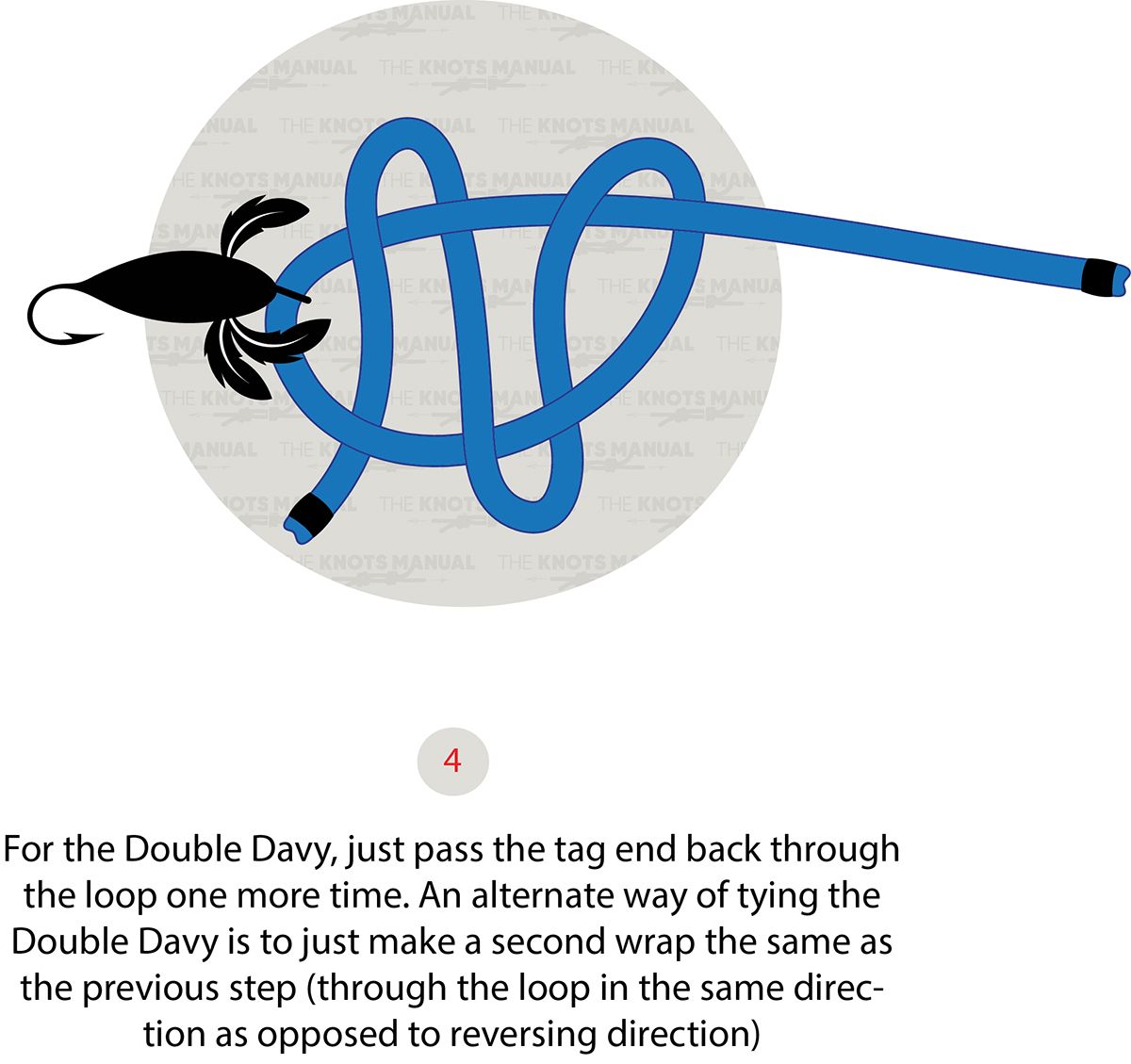 double davy knot step 4