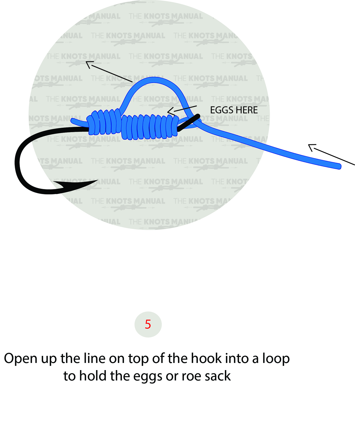 Egg Loop Knot Step 5