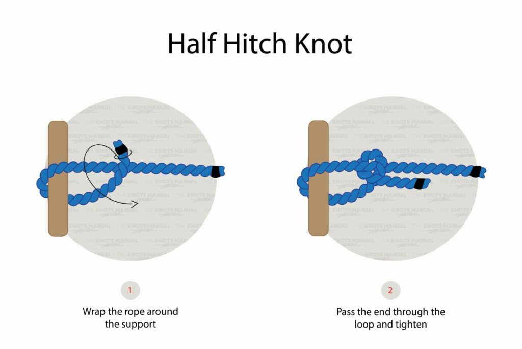 How To Tie A Half Hitch Knot?