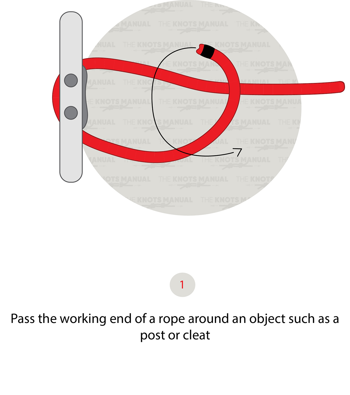 midshipmans-hitch-knot step 1