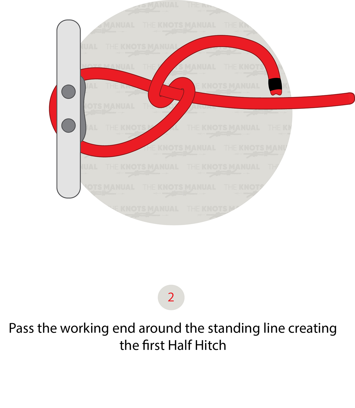 midshipmans-hitch-knot step 2