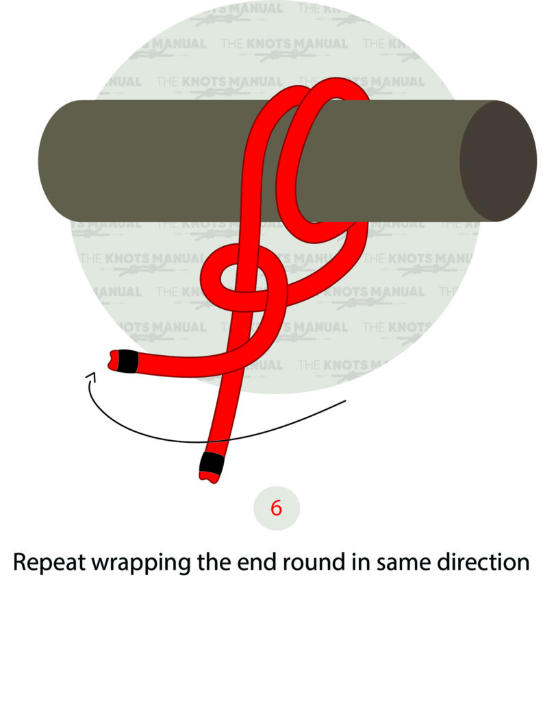 How to Tie a Round Turn & Two Half Hitches Knot - The Knots Manual