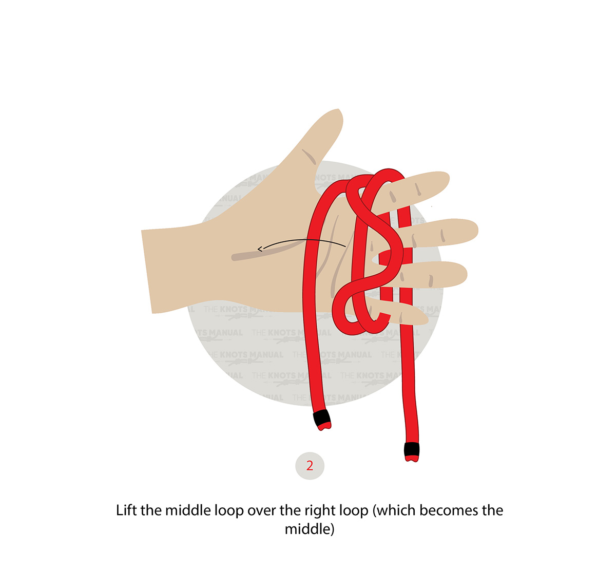 farmers-loop-knot step 2