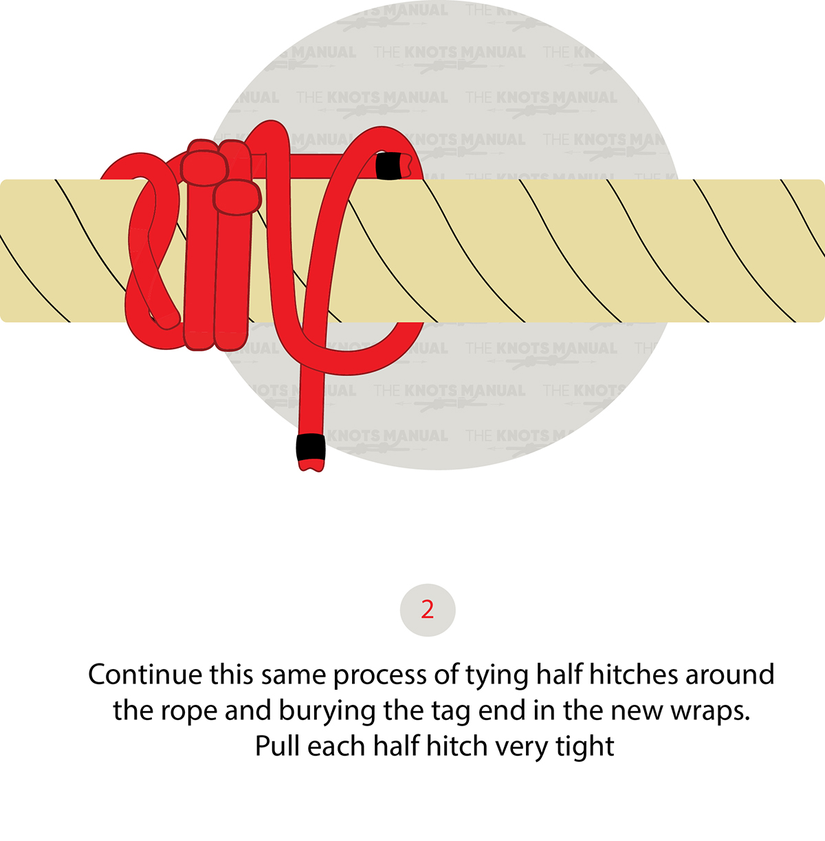 french whipping knot step 2