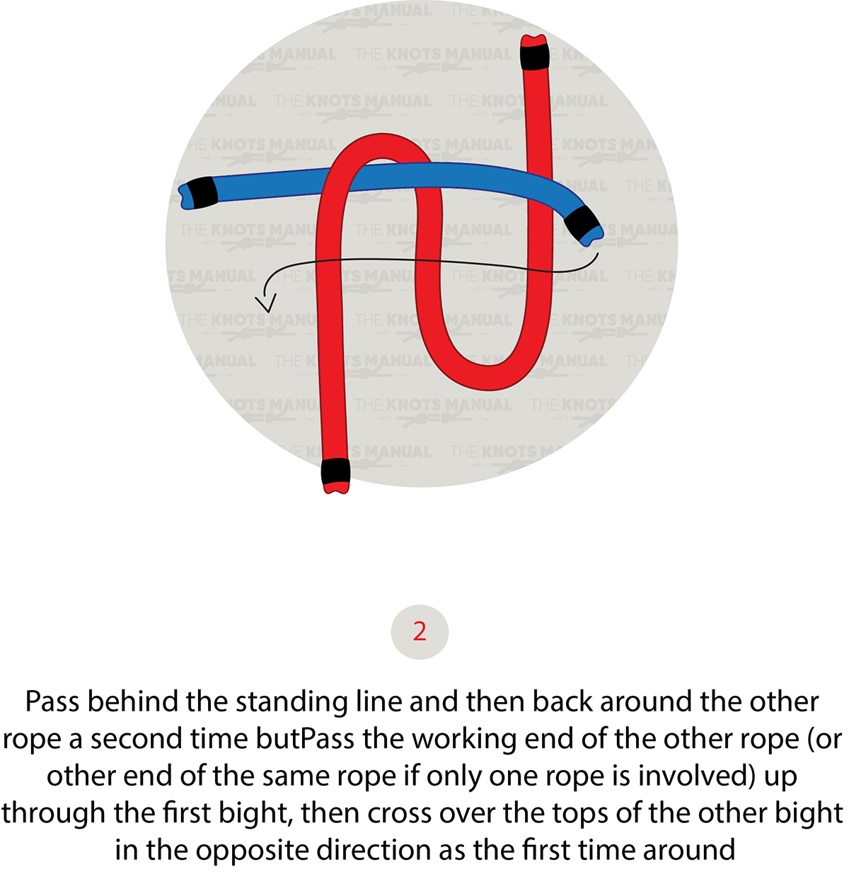 Japanese Square Knot Step 2