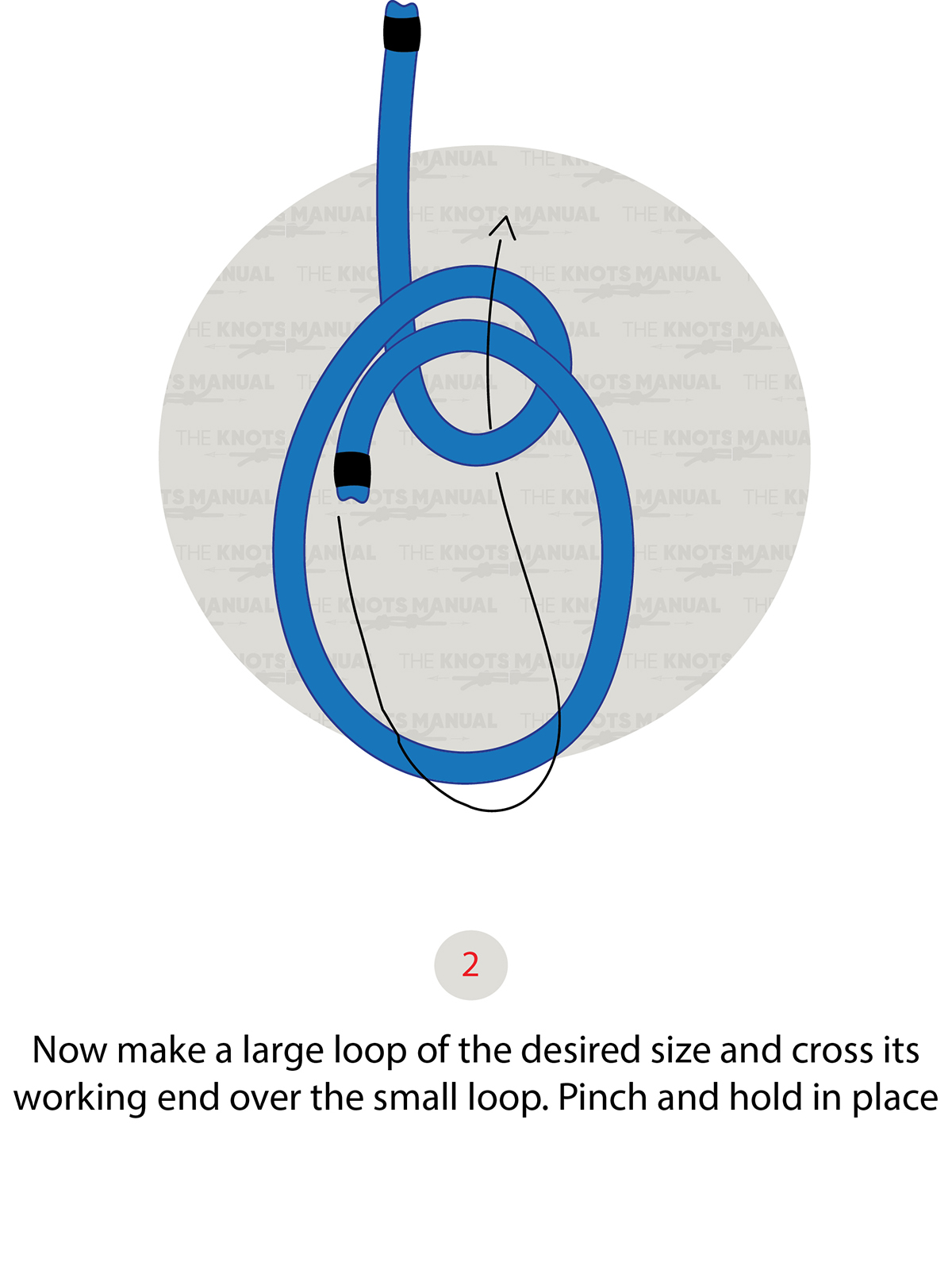 portuguese bowline step 2