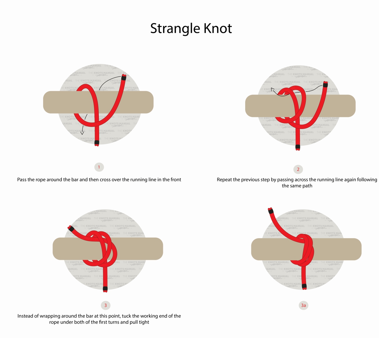 Strangle Knot Step by step