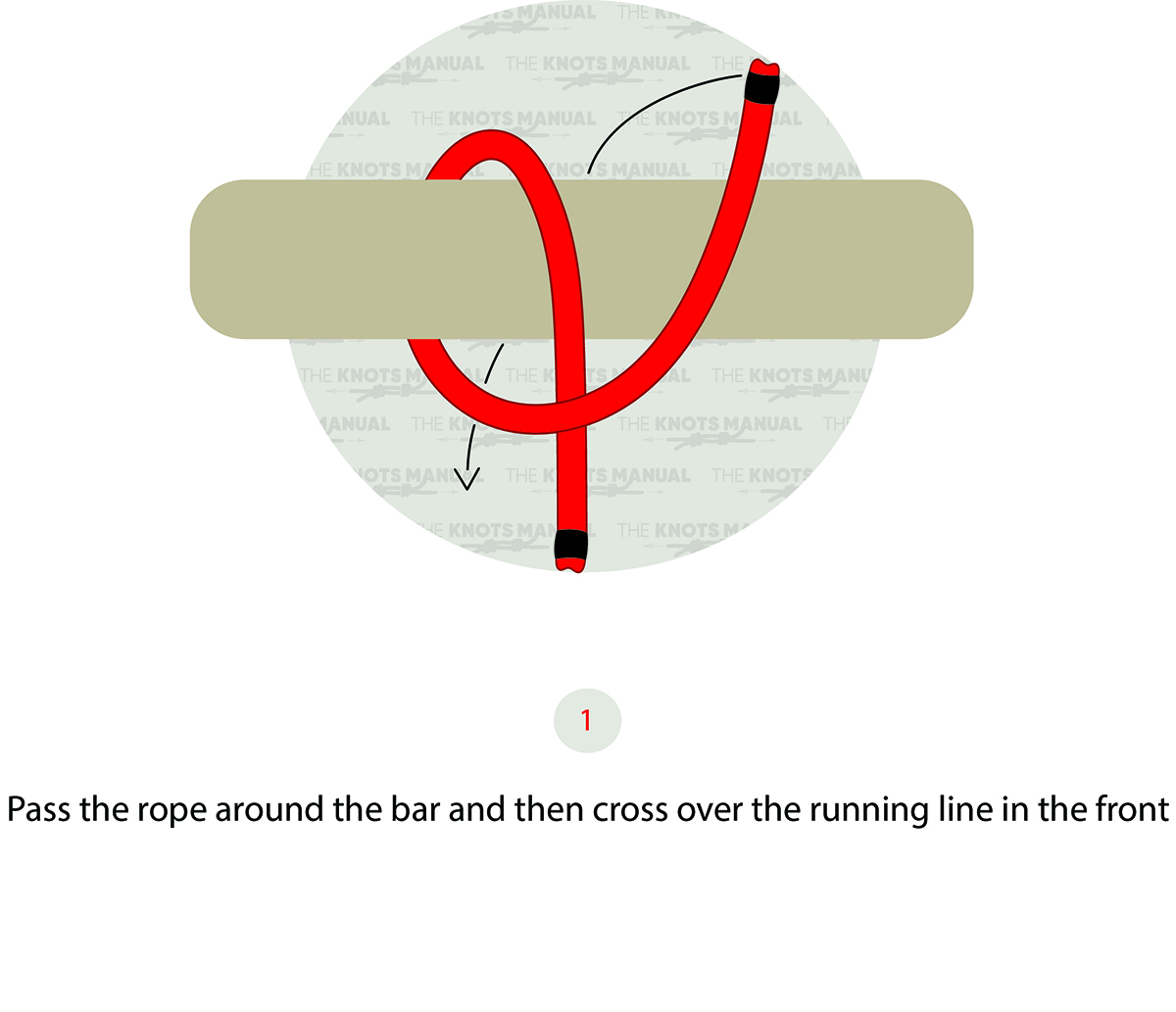 Strangle Knot Step 1